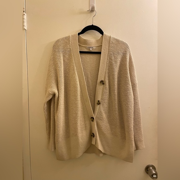 Madewell Lovell Cardigan Cotton Sweater Size S - Picture 4 of 8